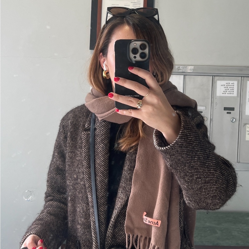 By Malene Birger Brown Wool Tweed Coat